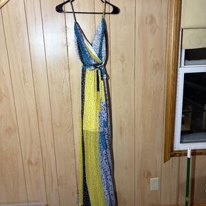 L’atiste Ryamy - multi print maxi spaghetti strap dress